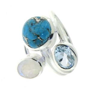 Blauwe Topaas Ring model R5-052